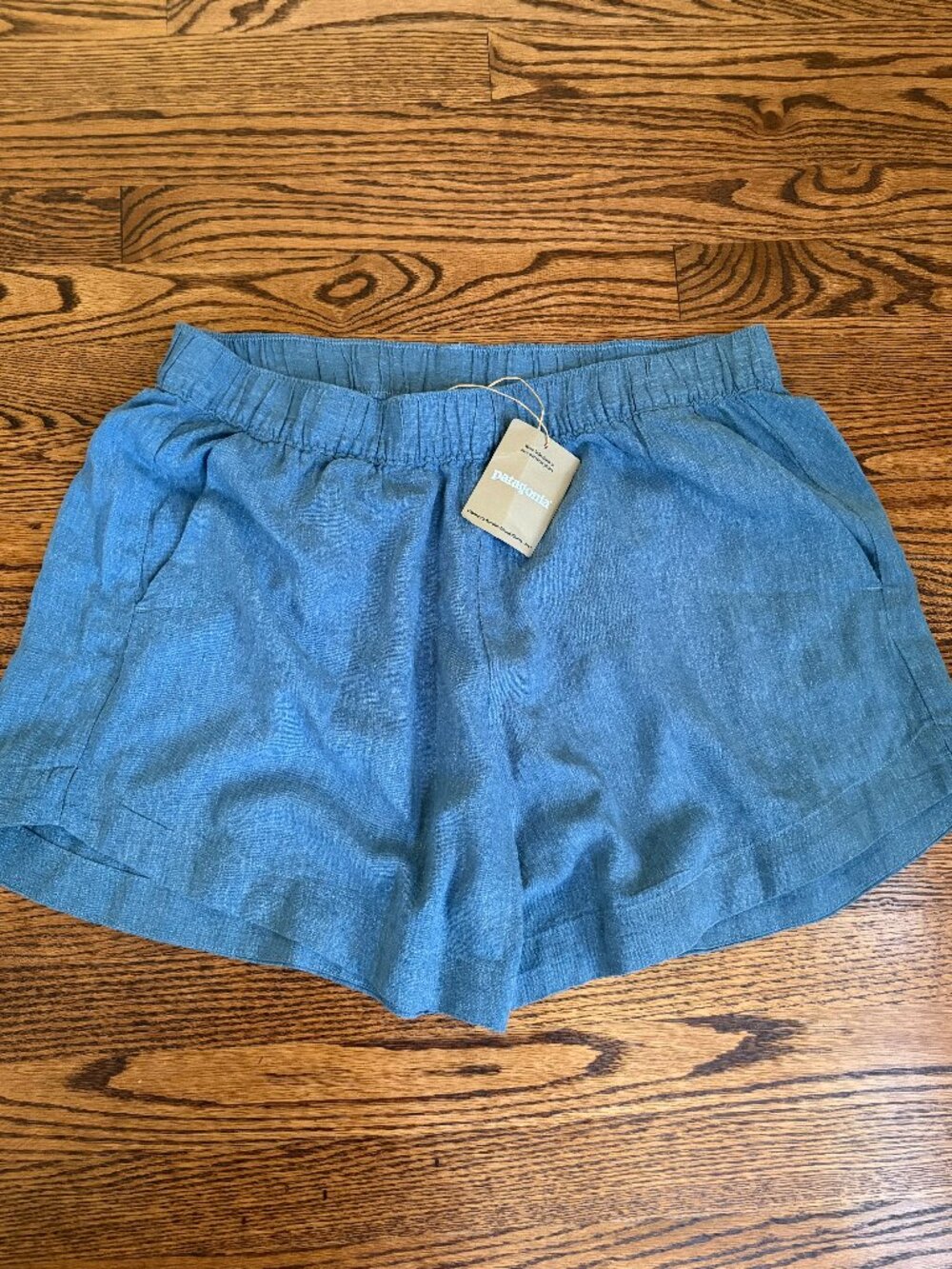 New! Patagonia Large Women's Garden Island Shorts NWT Whole Weave:Still Blue $59